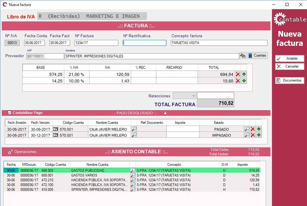 software facturas